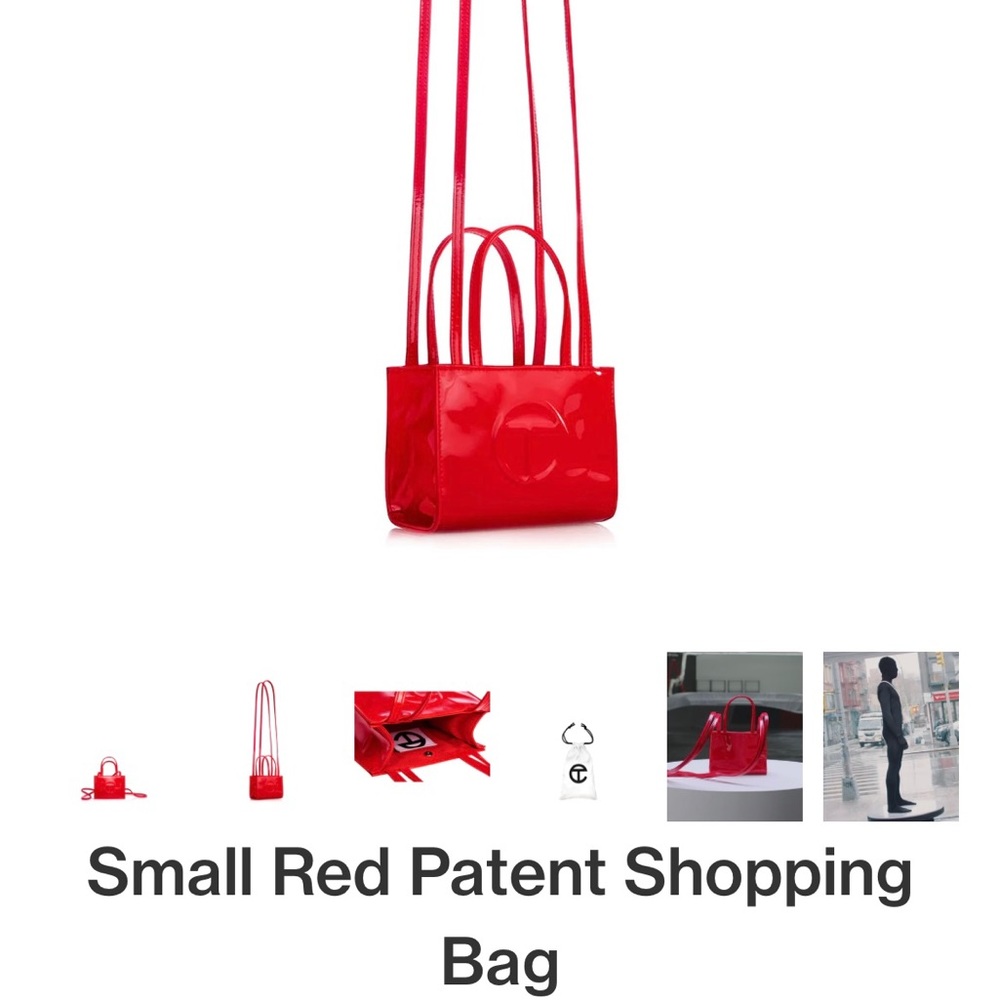 Small Telfar - red patent NWT